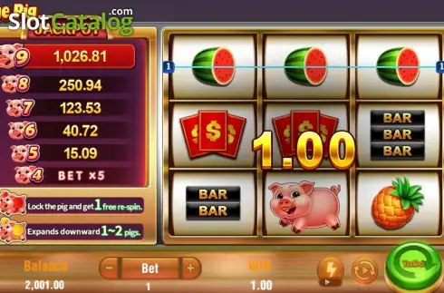 Οθόνη5. Fortune Pig (TaDa Gaming) Κουλοχέρης 