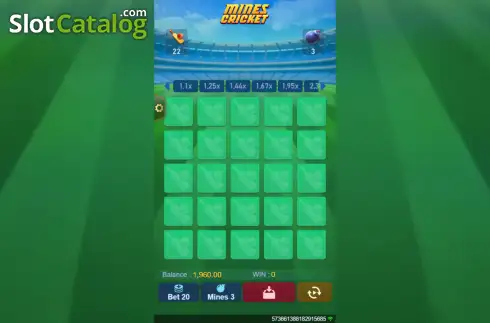 Οθόνη2. Mines Cricket Κουλοχέρης 
