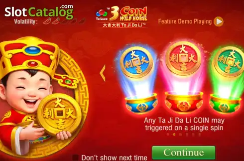 Οθόνη2. 3 Coin Wild Horse (TaDa Gaming) Κουλοχέρης