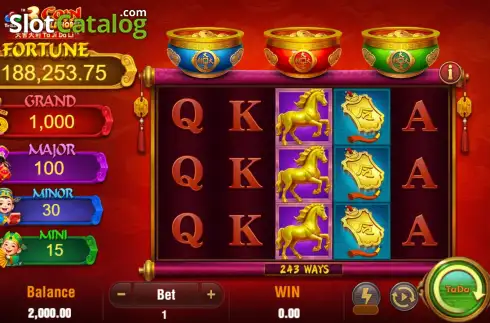 Οθόνη3. 3 Coin Wild Horse (TaDa Gaming) Κουλοχέρης