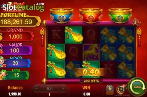 Οθόνη4. 3 Coin Wild Horse (TaDa Gaming) Κουλοχέρης