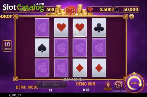 Οθόνη3. Dice & Drop Κουλοχέρης