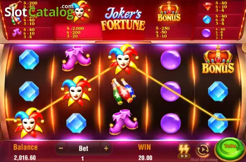 Οθόνη3. Joker's Fortune (TaDa Gaming) Κουλοχέρης
