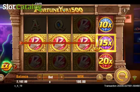 Οθόνη3. Fortune Yuri 500 Κουλοχέρης