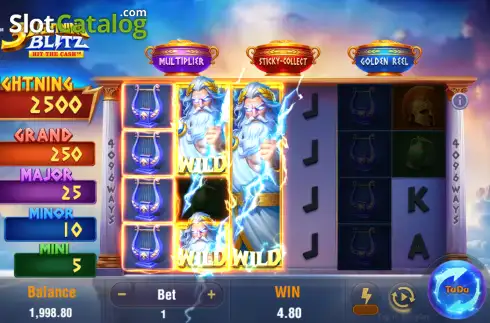 Οθόνη3. 3 Lightning Blitz Hit the Cash Κουλοχέρης