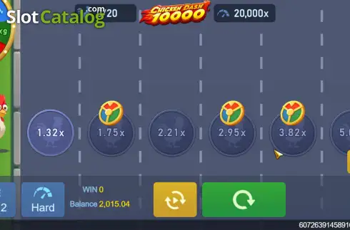 Οθόνη2. Chicken Dash 10000 Κουλοχέρης 