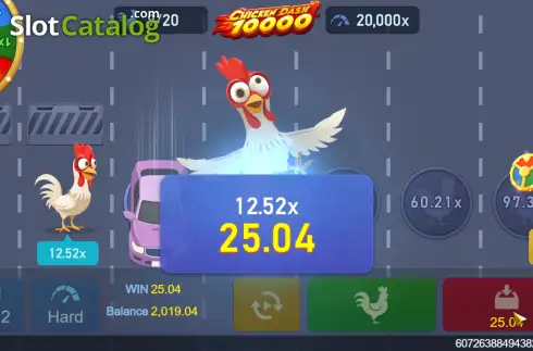 Οθόνη3. Chicken Dash 10000 Κουλοχέρης 