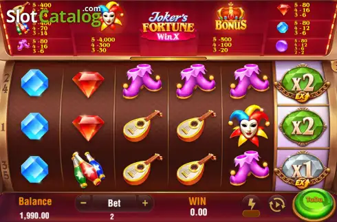 Οθόνη2. Joker's Fortune Win X Κουλοχέρης 