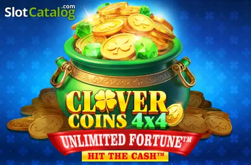Clover Coins 4x4 Unlimited Fortune Λογότυπο Clover Coins 4x4 Unlimited Fortune Λογότυπο