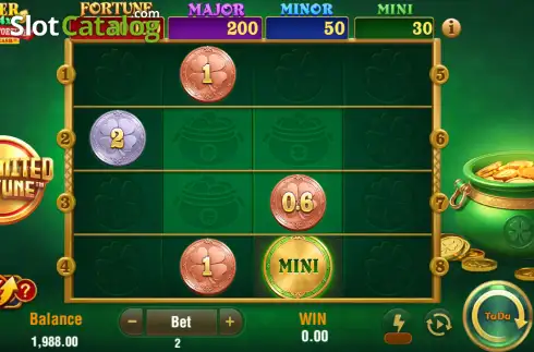 Οθόνη2. Clover Coins 4x4 Unlimited Fortune Κουλοχέρης