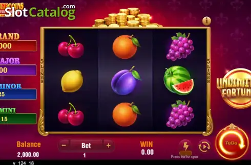 Οθόνη2. Fortune Coins Unlimited Fortune Κουλοχέρης