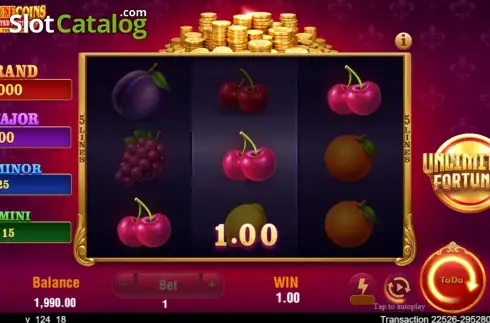 Οθόνη3. Fortune Coins Unlimited Fortune Κουλοχέρης