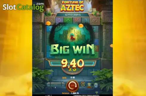 Οθόνη3. Fortune of Aztec (TaDa Gaming) Κουλοχέρης
