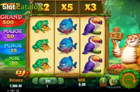 Οθόνη2. Lucky Tiger 2 Κουλοχέρης