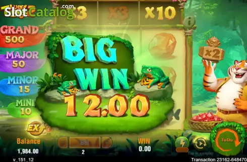 Οθόνη3. Lucky Tiger 2 Κουλοχέρης