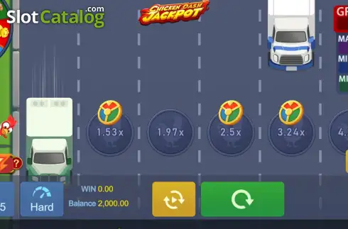 Οθόνη2. Chicken Dash Jackpot Κουλοχέρης