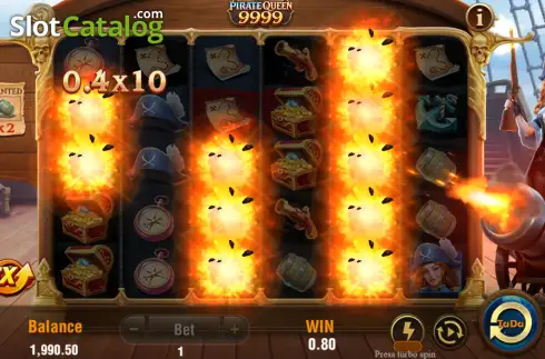Οθόνη3. Pirate Queen 9999 Κουλοχέρης 