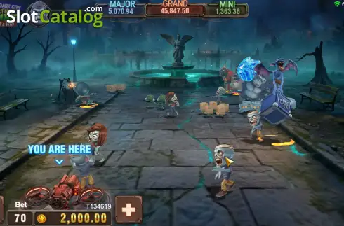 Οθόνη2. Fortune Zombie Dark City Κουλοχέρης