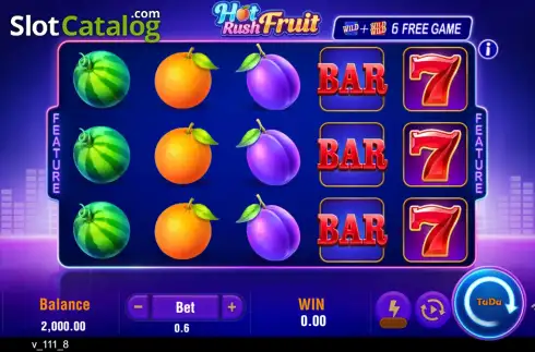 Οθόνη2. Hot Rush Fruit Κουλοχέρης 