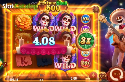 Οθόνη3. Fortune Skull 500 Κουλοχέρης 