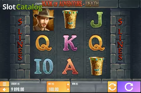 Οθόνη2. Book of Adventure Death Κουλοχέρης 