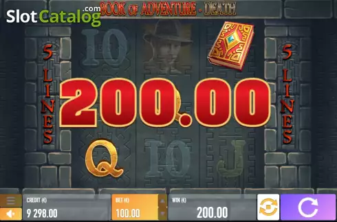 Οθόνη3. Book of Adventure Death Κουλοχέρης 