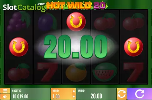 Οθόνη4. Hot Wild 20 Κουλοχέρης