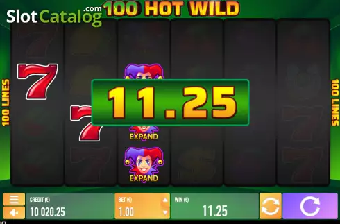 Οθόνη3. Hot Wild 100 Κουλοχέρης