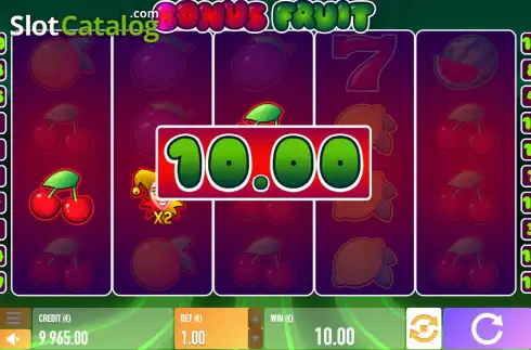 Οθόνη3. Bonus Fruit Κουλοχέρης