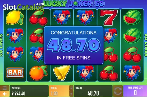 Οθόνη6. Lucky Joker 50 Κουλοχέρης