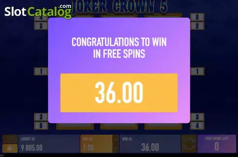 Οθόνη8. Joker Crown 5 Κουλοχέρης 