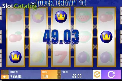 Οθόνη5. Joker Crown 10 Κουλοχέρης
