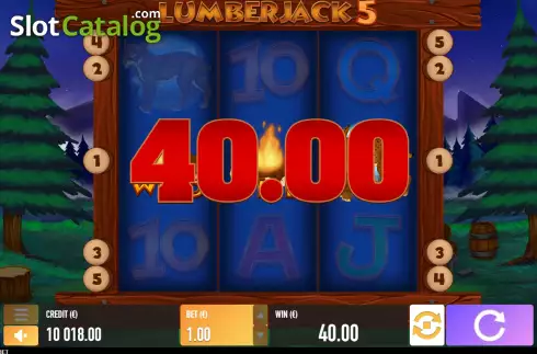 Οθόνη5. Lumberjack 5 Κουλοχέρης