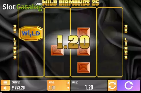 Οθόνη3. Wild Diamonds 25 Κουλοχέρης