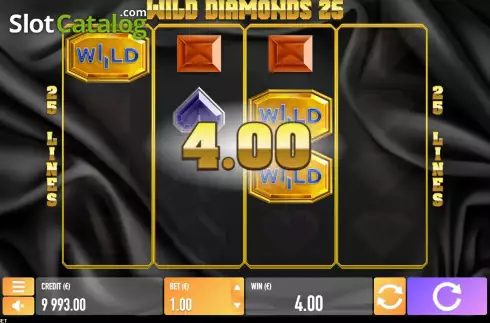 Οθόνη4. Wild Diamonds 25 Κουλοχέρης