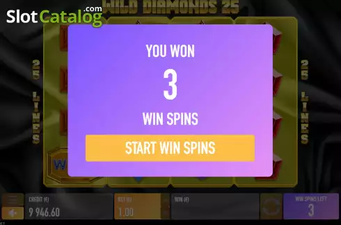 Οθόνη5. Wild Diamonds 25 Κουλοχέρης