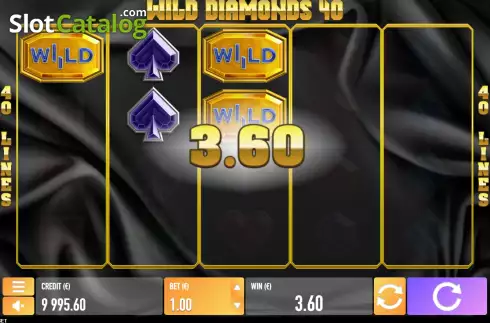 Οθόνη3. Wild Diamonds 40 Κουλοχέρης