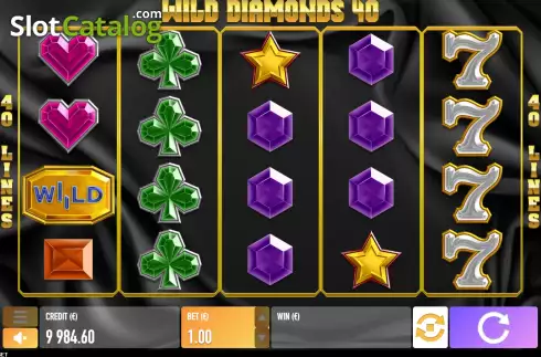 Οθόνη5. Wild Diamonds 40 Κουλοχέρης