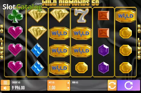 Οθόνη2. Wild Diamonds 50 Κουλοχέρης