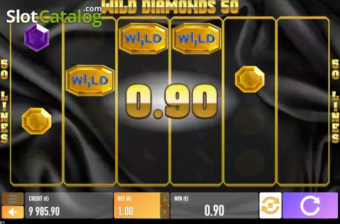 Οθόνη3. Wild Diamonds 50 Κουλοχέρης