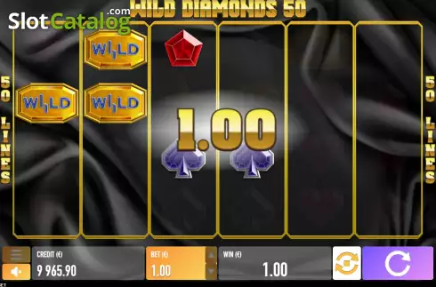 Οθόνη4. Wild Diamonds 50 Κουλοχέρης