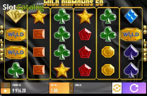 Οθόνη5. Wild Diamonds 50 Κουλοχέρης