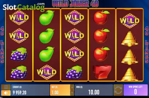 Οθόνη7. Wild Joker 40 Κουλοχέρης