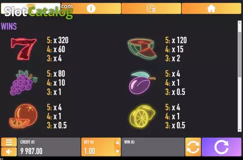 Οθόνη5. 243 Space Fruits Κουλοχέρης