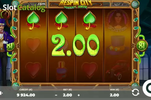 Οθόνη3. Respin City: Johny Joker Κουλοχέρης
