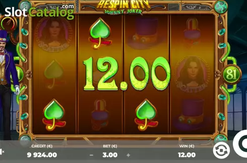 Οθόνη5. Respin City: Johny Joker Κουλοχέρης