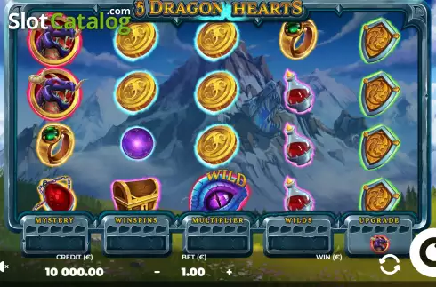 Οθόνη2. 5 Dragon Hearts Κουλοχέρης