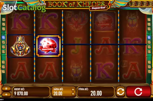 Οθόνη3. Book of Kheops (Tech4bet) Κουλοχέρης