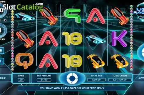 Οθόνη 5. Light Racers Κουλοχέρης 