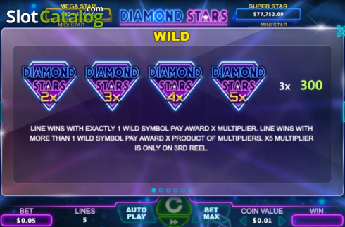 Οθόνη3. Diamond Stars Κουλοχέρης